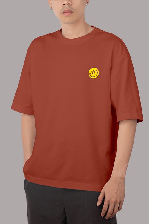 Be Happy Smiley oversized t shirt
