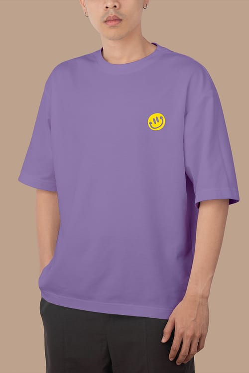 Be Happy Smiley oversized t shirt